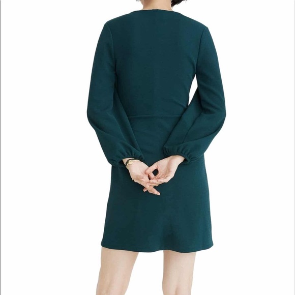 MADEWELL wrap dress long sleeve size S NWT - Picture 2 of 5